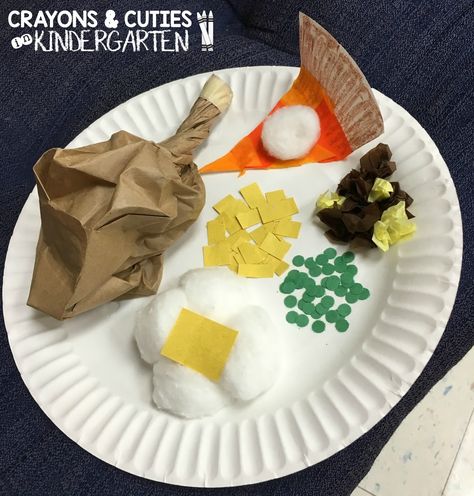 Thanksgiving Plate Craft, Thanksgiving Dinner Plate, Healthy Food Activities For Preschool, Thanksgiving Dinner Plates, Thanksgiving Food Crafts, Thanksgiving Plate, Thanksgiving Crafts For Toddlers, Thanksgiving Crafts Preschool, Thanksgiving Plates