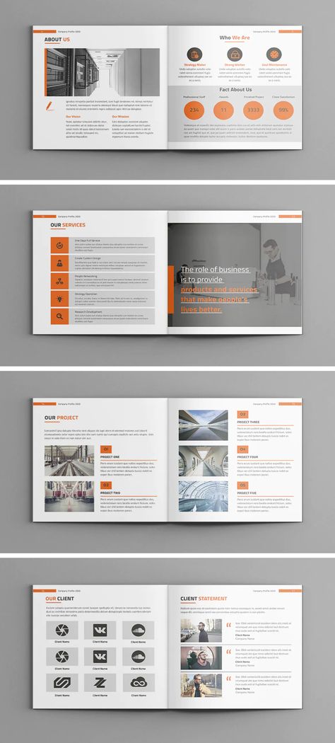 Square Company Profile Brochure Template INDD - 20 Pages - Download Course Book Design, Square Booklet Design Layout, Minimalist Brochure Design Inspiration, Company Profile Brochure Design, Company Catalog Design, Profile Company Design, Architecture Company Profile, Company Profile Design Creative, Education Brochure Design