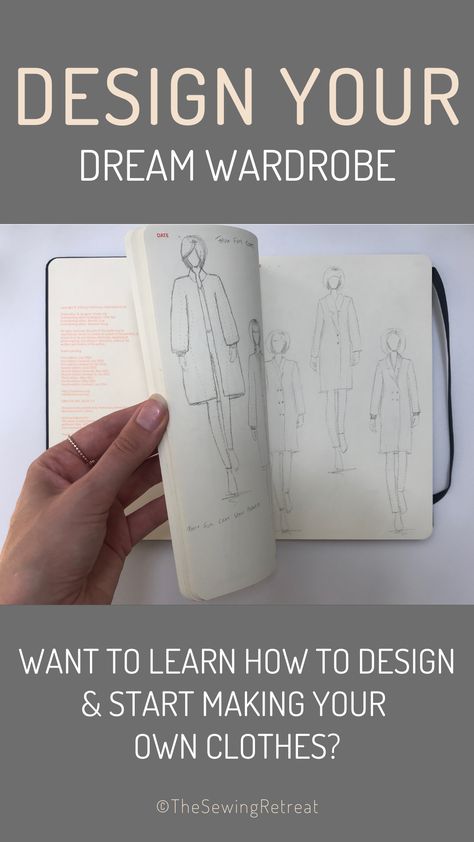 Create Sewing Pattern, Make Your Own Wardrobe, How To Sketch For Fashion Design, How To Sketch Design Clothes, How To Be A Designer Fashion, Learning Sewing Clothes, Design Own Clothes, Designing Your Own Clothes, How To Design Fashion