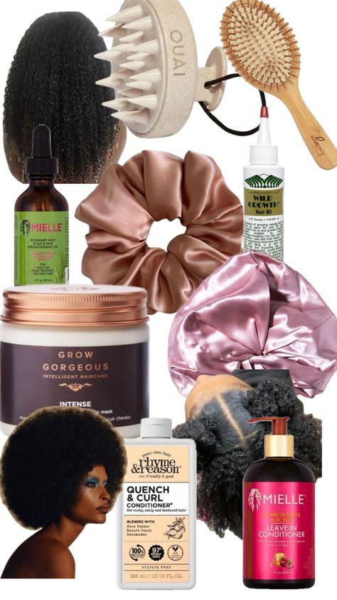 Afro Hair Routine, Natural Hair Journey Tips, Hair Journey Tips, 4c Natural Hair Care, Hair Growth Methods, Wild Growth Hair Oil, Herbs For Hair Growth, Black Hair Inspiration, Natural Hair Care Routine