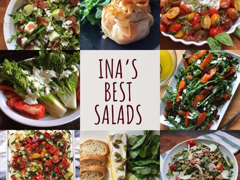 First Course Salad Recipes, Ina Garten Mediterranean Salad, Ina Garten Wedge Salad, Top Rated Salads, Ina Garden Greek Orzo Salad, Ina Garten Panzanella Salad, Ina Garten Summer Pasta Salad, Veggie Salads For Parties, Ina Garten Summer Recipes