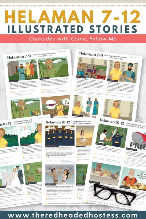 Come, Follow Me 2020 Book of Mormon printable study and activity pages for all ages. This lesson kit will help you teach your family about Helaman 7-12. Each kit coincides with the Come, Follow Me 2020 Manual from the Church of Jesus Christ of Latter-day Saints. Each kit contains Book of Mormon scripture marking guides, Come Follow Me lesson ideas, adult coloring pages, kids coloring pages, LDS scripture study ideas, Book of Mormon study guide pages, LDS puzzles and games, and much more. Scripture Study Ideas, Book Of Mormon Quotes, Scripture Marking, Book Of Mormon Scriptures, Scripture Study Lds, Book Of Mormon Stories, Lds Primary Lessons, Mormon Quotes, Lds Scriptures