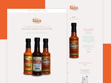 My Sauce Website Ecommerce Product Page, Hot Sauce, Product Page, Global Community, Website Design, Gluten Free, Sauce