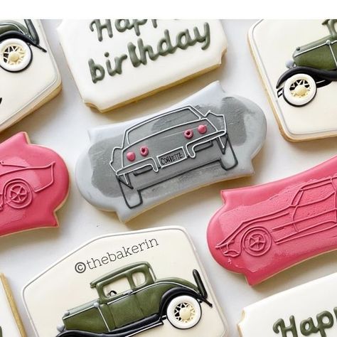 The Bakerin ~ Barb S. on Instagram: "When the birthday guy has all the cool cars......" Car Cookies, Decorated Cookies, May 13, The Cool, Cookie Decorating, Cool Cars, Sports Car, Cars, Birthday