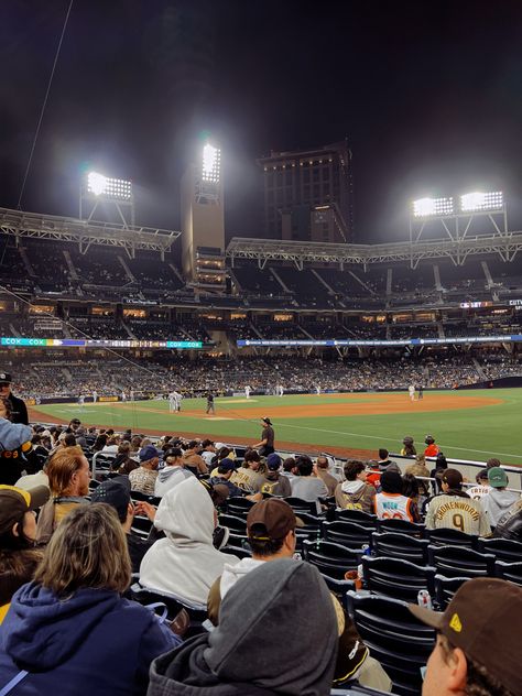 Padres Stadium, San Diego Aesthetic, Baseball Aesthetic, San Diego Baseball, Cali Summer, San Diego Padres Baseball, San Diego Trip, Mlb Wallpaper, Padres Baseball