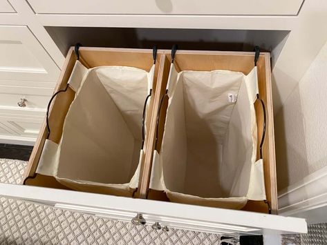 Laundry Hamper: 5 Genius Reasons to AVOID Standard & Go Hidden! Laundry Pull Out Cabinets, Pull Out Laundry Cabinet, Pullout Laundry Hamper Cabinets, Laundry Room Built In Hamper, Built In Laundry Hamper Master Closet, Laundry Hamper In Closet, Closet Hamper Ideas, Bedroom Laundry Hamper Ideas, Hamper In Closet