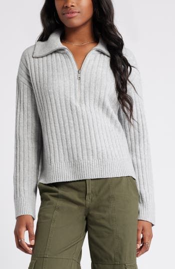 Cropped half zip