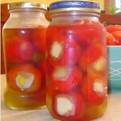 Stuffed Cherry Peppers, Cherry Pepper Recipes, Pepper Poppers, Cherry Peppers, Pickled Cherries, Pepper Recipes, Canning Ideas, Poppers Recipe, Bell Pepper Recipes