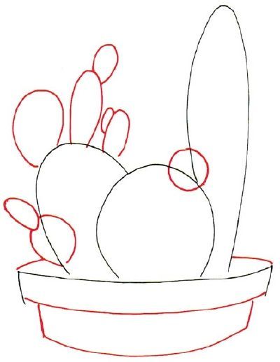 HowStuffWorks "How to Draw a Cactus" Draw A Cactus, Succulents Drawing, Cactus Paintings, Succulent Painting, Cactus Drawing, Cactus Painting, Cactus Art, Plant Drawing, Learn To Draw