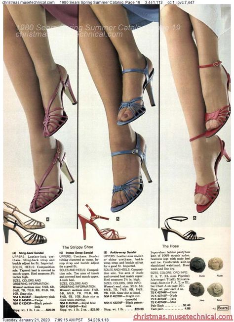 1980 Sears Spring Summer Catalog, Page 19 - Christmas Catalogs & Holiday Wishbooks 1980s Shoes Women, 80s Heels, 80s Shoes Women Heels 1980s, 1980s Sears Catalog, 1980 Sears Catalog, 1980s Shoes, 1986 Sears Catalog, Fashion 1980s, Patti Hansen