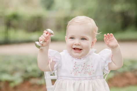 First Birthday Portraits, Sweet First Birthday, Birthday Portraits, Bday Photoshoot, Heirloom Portraits, Traditional Photo, Heirloom Dresses, Atlanta Photography, Dress Silver