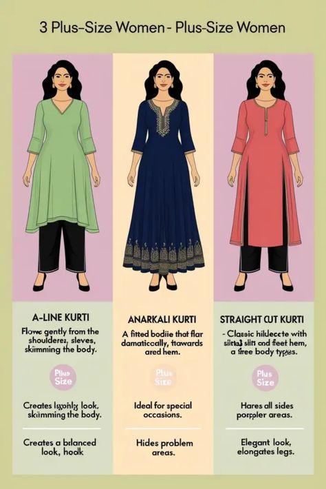 Fat Ladies, Kurti Styles, A Line Kurti, Kurti Style, Lehenga Designs Simple, Anarkali Kurti, Types Of Earrings, Stylish Sarees, Lehenga Designs