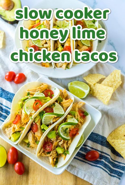 Easy Recipes Ground Beef, Honey Lime Chicken Tacos, Pantry Staple Meals, Crockpot Recipes Pasta, Slow Cooker Mexican Recipes, Dinners Crockpot, Staple Meals, Lime Chicken Tacos, Lime Chicken Recipes