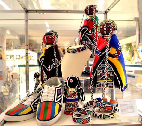 South African items by Esther Mahlangu and Grace Masango at the VMFA shop. Ndebele Dolls, Esther Mahlangu, Reception Decoration Ideas, Outdoor Wedding Reception Decorations, Wedding Decorations Ideas, Art Education Lessons, African Love, Cradle Of Civilization, South African Art