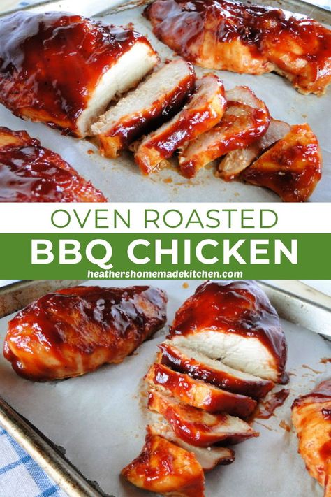 Oven Roasted Bbq Chicken, Bbq Baked Chicken Breast, Bbq Chicken Breast Recipe, Sticky Finger, Bbq Chicken Breast, Chicken Breast Recipes Baked, Baked Bbq Chicken, Bbq Chicken Recipes, Baked Chicken Breast