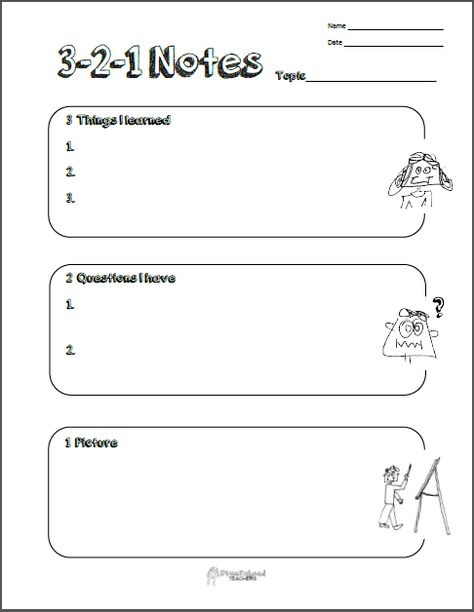 3-2-1 Note Taking Graphic Organizer                                                                                                                                                                                 More Graphic Organizers For Writing High School, Science Graphic Organizers, Writing Graphic Organizers Free, Diy School Organization, Nonfiction Note Taking Graphic Organizer, Paragraph Writing Graphic Organizer, Middle School Organization, Relief Teaching Ideas, Graphic Organizer Template