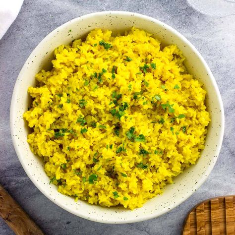 Coconut Basmati Rice, Basmati Rice Recipes, Turmeric Cauliflower, Rice Side Dish Recipes, Ayurveda Life, Rice Side, Indian Rice, Creamy Rice, Rice Side Dishes