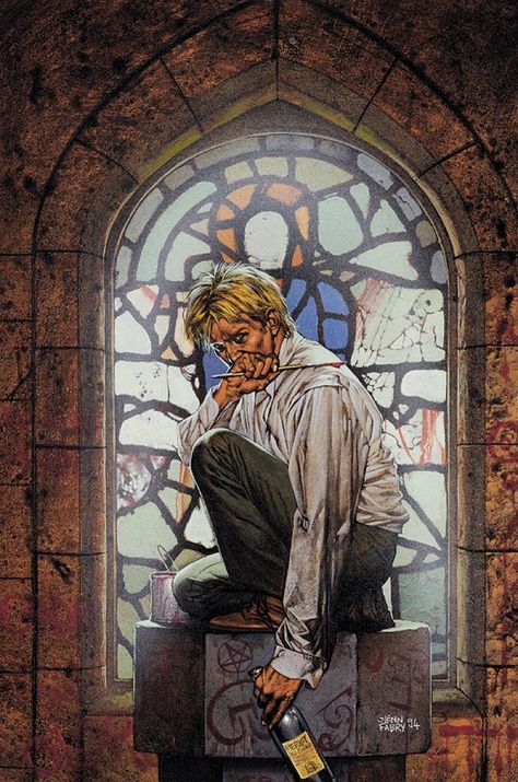 John Constantine - Glenn Fabry Constantine Comic, Hellblazer Comic, Steve Dillon, Constantine Hellblazer, Simon Bisley, Dave Mckean, Dave Gibbons, Devil You Know, Vertigo Comics