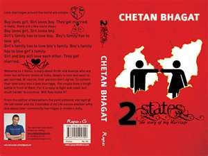 2 States book cover Chetan Bhagat Books, Book Back Cover, Chetan Bhagat, States Of India, Love Deeply, Random Thoughts, Cover Page, Girls In Love, Love And Marriage