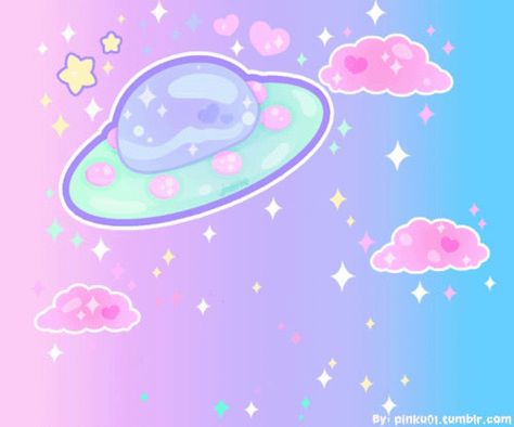 Galaxy Vector, Kawaii Space, Pastel Galaxy, Lisa Frank Stickers, Alien Aesthetic, Goth Wallpaper, Anime Galaxy, Pastel Grunge, Pastel Art