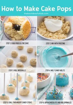 Fingertips Cake Pops, Quick And Easy Cake Pops, Moist Cake Pops Recipe, Easy Vanilla Cake Pops, How To Make Pop Cakes, How To Make Cake Balls Step By Step, How To Make Birthday Cake Pops, Cake Ball Recipes Easy, The Best Cake Pop Recipe