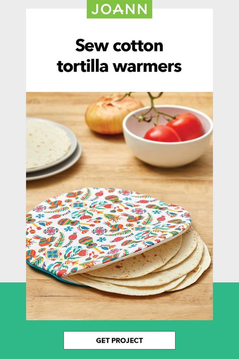 Diy Tortilla Warmer Pattern, Tortilla Warmers Pattern, Diy Tortilla Warmer, Microwave Potato Bag Pattern, Tortilla Warmer Pattern, Kitchen Sewing, Potatoes In Microwave, How To Make Tortillas, Potato Bag