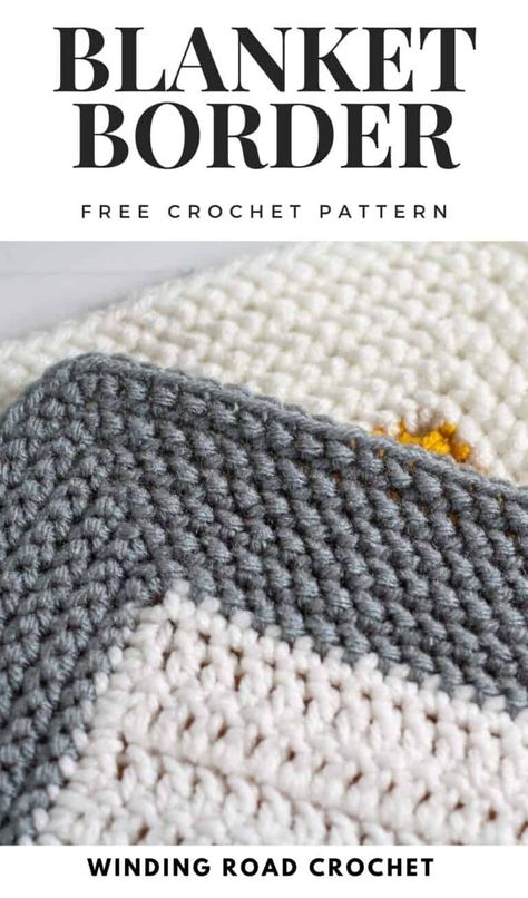 Crochet Borders For Afgan, Crochet Blanket Borders Simple, Hdc Crochet Border, Crochet Border For Sweater, Border For Afghan Crochet Edgings, Afgan Borders Crochet, Alpine Stitch Crochet Blanket Border, Crochet Border Simple, Boarders For Crochet Blankets