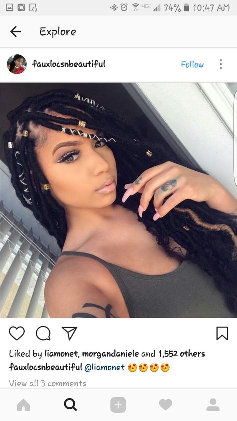 Curly Faux Locs, Faux Locs Hairstyles, Pelo Afro, Goddess Locs, Girls Braids, Locs Hairstyles, Faux Locs, Box Braids Hairstyles, Curly Girl