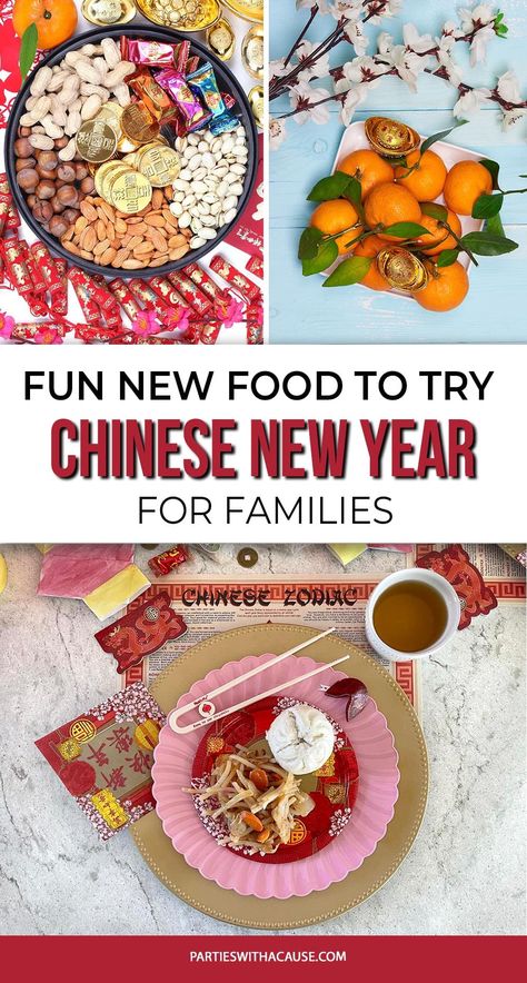 Looking for a Chinese New Year Food Tradition to try out with the family this year? Find out which foods are best and will bring you the most luck for the coming year. Get all the yummy ideas at PartiesWithACause.com New Year Food Ideas, Egg Tart Recipe, Longevity Noodles, Monkey Food, New Year Food, Tradition Ideas, Nian Gao, New Year Menu, Constantly Hungry