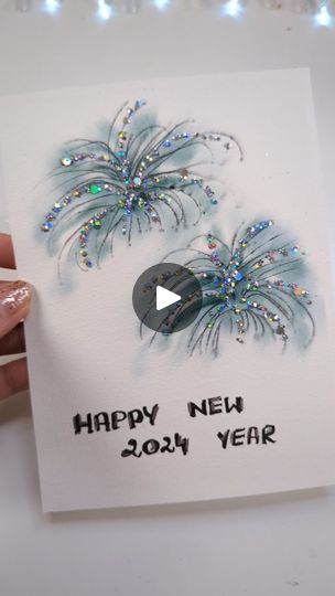 73K views · 776 reactions | Happy New Year 🎊 Friends 💛🎉❤️🎆🎇 Thank you so much for being here with me throughout this year... If not for you to watch my videos and encourage me daily I would be lost. Thank you, thank you for your love, support and sharing the love for art with me ❤️ I wish you to have all your dreams big and small to come true 💛 I hope art will be your healing and safe place whenever you feel bad... I hope you will enjoy this small New Year Inspiration 🎨🖌️ 🔸 If you are a beginner in watercolors and are not sure how to start... Then just start, start small, simple and try this doodling hack. Your painting will instantly draw attention and look way better, I promise ⭐ 🎨 Watercolors @kuretakejapan and @danielsmithartistsmaterials 🖊️ Best for doodles - @pilotpenusa ✨ Happy New Year Cards Diy, Diy New Years Cards, Happy New Year Watercolor Cards, Happy New Year Art Ideas, Happy New Year Card Ideas, Happy New Year Watercolor, New Year Cards Handmade, Watercolor 101, Happy New Year Postcard