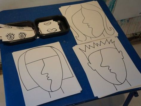 Picasso Lesson for Elementary Schoolers – The Art Teacher Picasso Kids, Art 2nd Grade, Classe D'art, Art Picasso, 2nd Grade Art, Picasso Style, 3rd Grade Art, Picasso Art, Elementary Art Projects