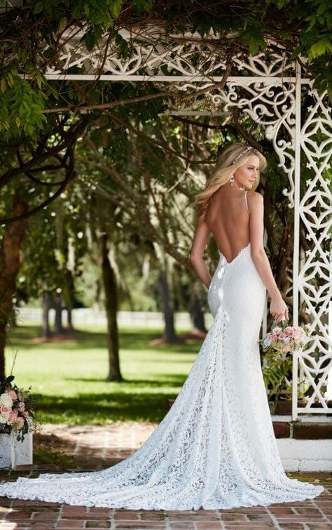 794 Wedding Dress with Straps by Martina Liana Graphic Lace Wedding Dress, Martina Liana Wedding Dress, Sheath Wedding Gown, Open Back Wedding Dress, Essense Of Australia, Martina Liana, 2016 Wedding Dresses, Wedding Dresses 2018, Wedding Dresses With Straps