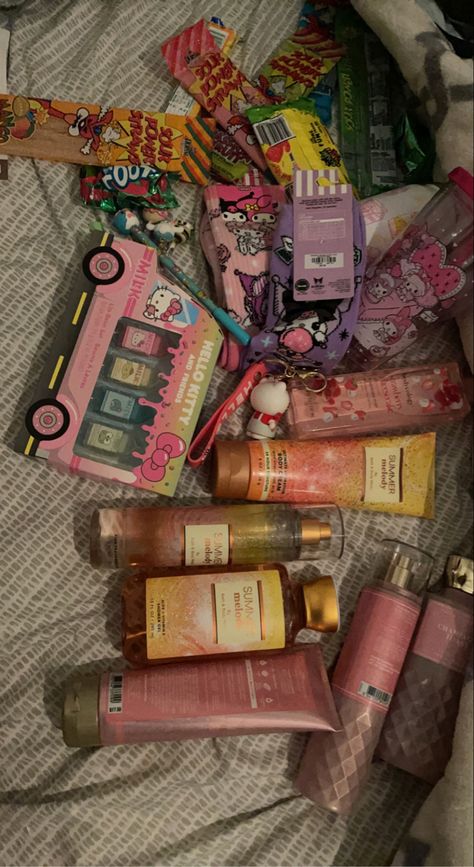 Sanrio Things To Get At The Mall, Aesthetic Sleepover, Milk Straws, Mall Shopping, Hello Kitty Rooms, Outlet Mall, Shower Skin Care, Om Mani Padme Hum, Bath And Body Care