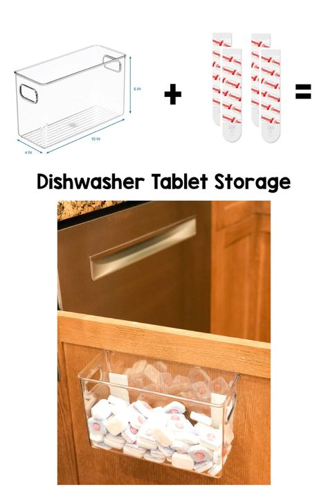 Dishwasher tablet storage hack! Dishwasher As Storage, Dishwasher Tablets Storage, Dishwasher Detergent Storage, Dishwasher Tablet Storage, Storage For Dishwasher Pods, Dishwasher Pod Storage, Detergent Pods Storage, Dishwasher Pods Storage, Detergent Storage