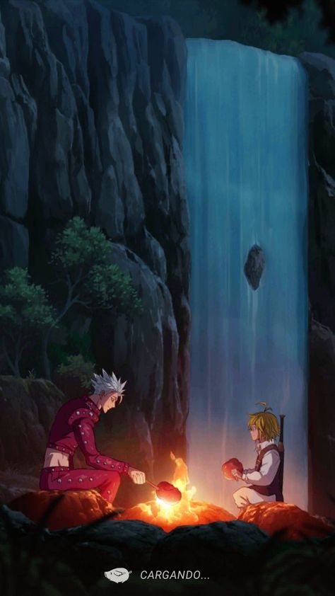 Ban And Meliodas, Capital Sins, Photo Manga, Seven Deady Sins, Seven Deadly Sins Anime, 7 Deadly Sins, Dragon Ball Super Manga, Anime Wall Art, Cool Anime Pictures