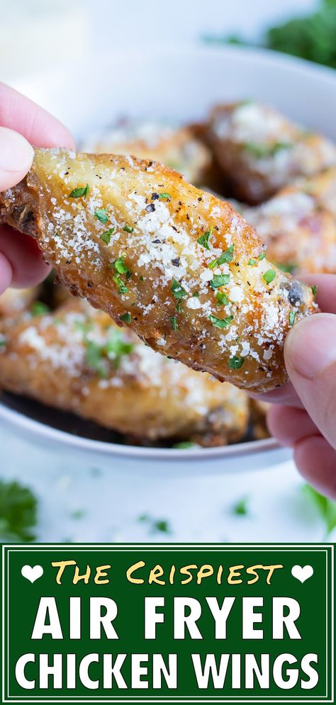 Airfryer Chicken Wings, Best Air Fryer Chicken Wings, The Best Air Fryer Chicken, Best Air Fryer Chicken, Baked Wings Oven, Air Fryer Sweet Potato Fries, Airfryer Chicken, Air Fry Chicken Wings, Air Fryer Wings