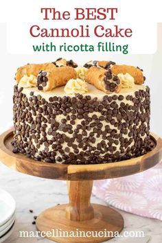 Italian Birthday Cake Ideas, Holy Cannoli First Birthday, Specialty Cakes Recipes, Italian Cakes Traditional, Cannoli Flavors, Casata Cake, Cake Flavors And Fillings Combinations, Cannoli Cake Recipe, Mini Cannoli