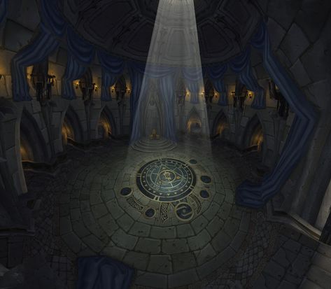 Lordaeron Throne Room by Lost-In-Concept on DeviantArt Throne Room Art, Receiving Room, Blue Kingdom, Magic Realms, Anime Places, Fantasy Rooms, Fantasy Background, Throne Room, Meeting Place