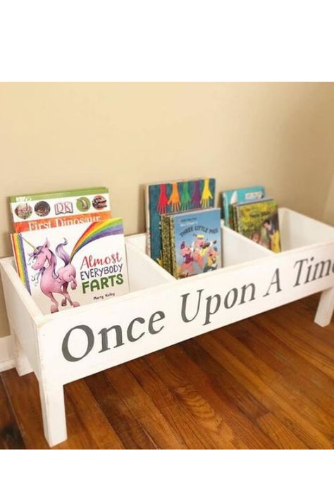 BOOK STORAGE IDEAS FOR KIDS 4 Storage Ideas For Kids, Organizing Kids Books, Book Storage Ideas, Book Caddy, Storage And Organization Ideas, Kids Book Storage, Cube Storage Unit, Kids Library, Book Holder