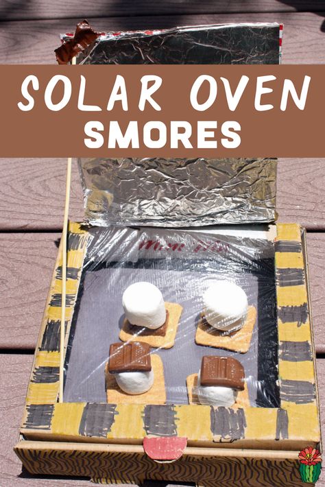 Try this easy DIY Solar Oven for kids this summer. Learn how to make a solar oven with these plans, perfect for summer fun or a science project. Start with a cardboard pizza box (or shoebox) and you are on your way to a simple experiment that combines STEM with cooking. Other Solar Oven baking ideas include nachos or popcorn. This post is perfect for teachers land parents looking for science experiments for kids. #scienceforkids #scienceExperiments #Smores #ScienceProject Solar Oven Diy, Solaire Diy, Solar Oven, Summer Camp Activities, Summer Science, Kid Science, Kid Experiments, Summer Learning, Stem Projects