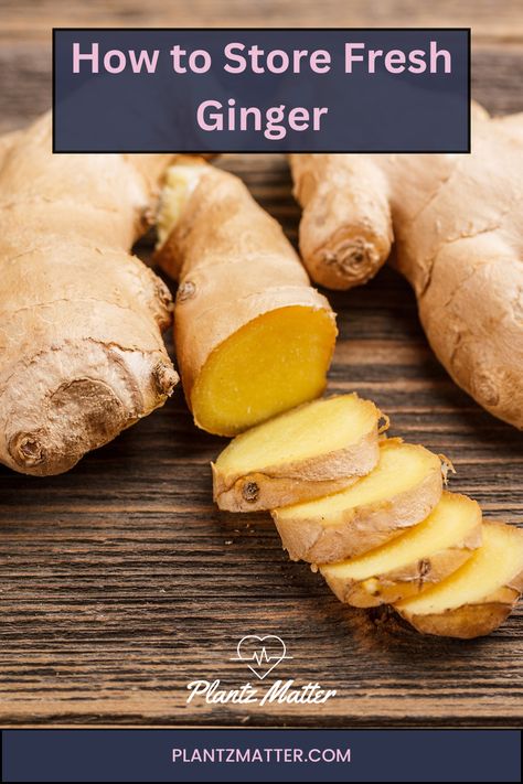 Learn the best methods to store and handle fresh ginger root! From keeping it fresh in the crisper drawer to freezing ginger for long-term storage, our guide covers everything you need to know. Discover how to peel, preserve, and use ginger in your favourite dishes with these practical tips. Visit PlantzMatter.com for detailed instructions and make the most of this versatile ingredient! Storing Fresh Ginger Root, Uses For Fresh Ginger Root, How To Eat Ginger Root, Peeling Ginger Root, How To Preserve Fresh Ginger Root, How To Preserve Ginger Root, Preserve Ginger Root, How To Use Fresh Ginger Root, How To Freeze Fresh Ginger