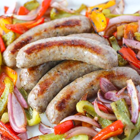 Polenta Potatoes, Sausages And Peppers, Italian Sausage Peppers And Onions, Baked Italian Sausage, Italian Sausage Peppers, Sausage Peppers And Onions, Crusty Rolls, Sausage Peppers, Italian Sausage Recipes