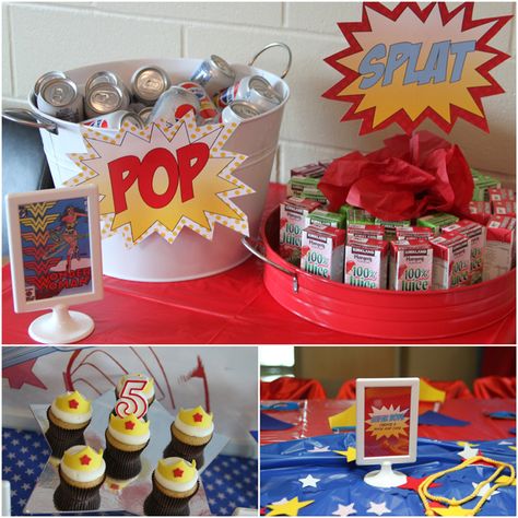 Wonder Woman Birthday Party! Trendy Cupcakes, Wonder Woman Birthday Party, Women Party Ideas, Wonder Woman Party, Wonder Woman Birthday, Cupcake Birthday Party, Party Cupcakes, Woman Birthday, Woman Birthday Party