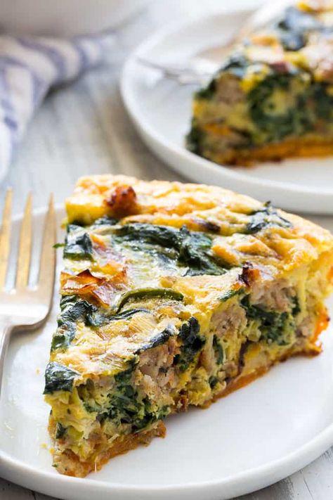 Paleo Quiche, Sweet Potato Crust, Whole30 Breakfast Recipes, Paleo Running Momma, Spring Recipes Dinner, Potato Crust, Easy Sweet Potato, Better Breakfast, Spinach Quiche