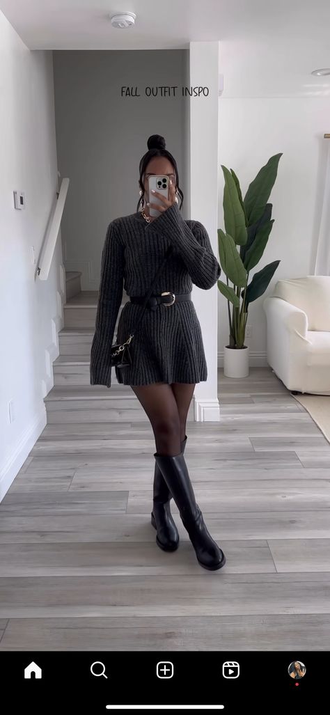 Sweater Weather Outfits Winter, Glamorous Fall Outfits, Cute Winter Brunch Outfits, 30th Birthday Outfit Ideas For Women Classy, Causal Date Night Outfits, Winter Date Night Outfit Dressy, Winter Brunch Outfit, Mini Dresses Long Sleeve, Womens Sweater Dress