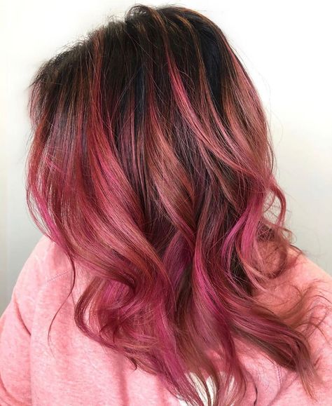 Colorwheel Hair, California Hair, Curly Color, Magenta Hair, Hair Artist, Color Magenta, Artistic Hair, Makeup Pictures, Color Me