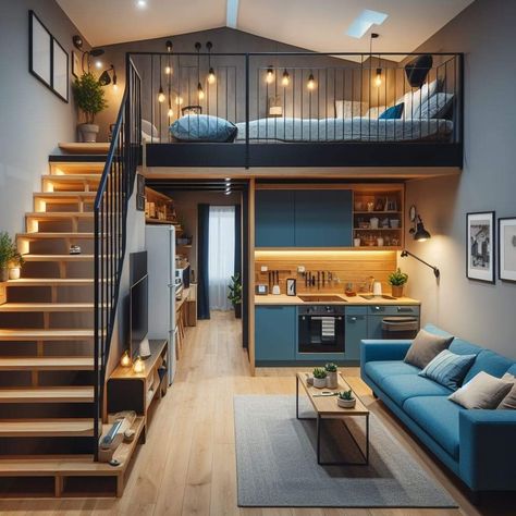 Tiny Loft, Loft House Design, Tiny House Luxury, Mini Loft, Tiny House Interior Design, Tiny House Loft, House Loft, Tiny House Community, Best Tiny House