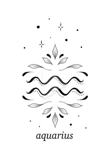 Aquarius Tattoo For Women Zodiac, Aquarius Astrology Tattoo, Aquarius Tattoo Simple, Zodiac Tattoo Aquarius, Aquarius Symbol Art, Zodiac Tattoos Aquarius, Aquarius Sign Tattoo, Aquarius Tattoo Designs For Women, Water Bearer Tattoo