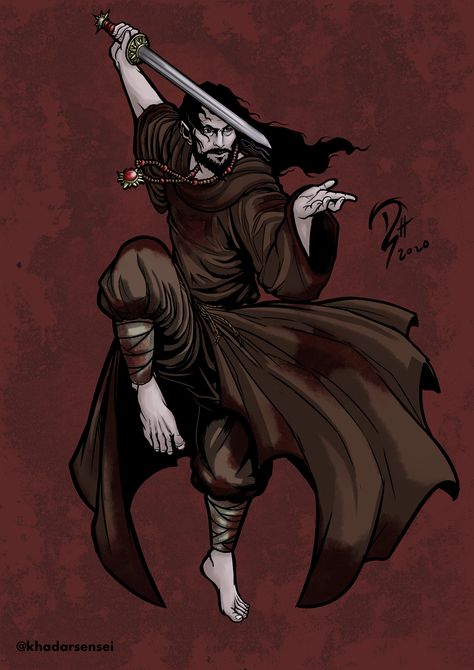 Monk Dnd, Vlad Tepes, Vampire Masquerade, Dnd Campaign, Asian Dragon, Character Inspiration Male, Superhero Characters, Dnd Art, Game Master