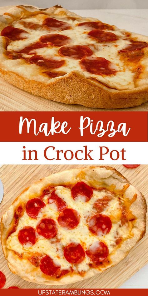 Make Pizza in Crock Pot Pizza In The Crockpot, Crockpot Pizza Casserole, Rhodes Rolls Recipes, Crockpot Pizza, Best Crock Pot Recipes, Crockpot Meal Prep, Crock Pot Pizza, Chicken Bacon Ranch Pizza, Rhodes Rolls